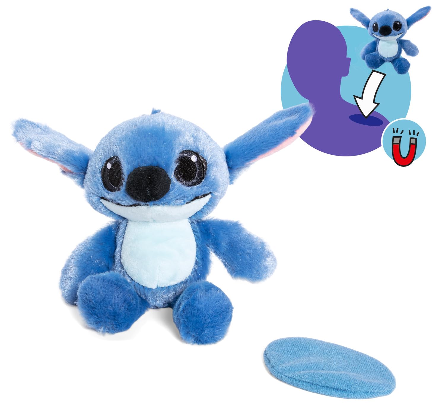 Simba Disney Lilo & Stitch Shoulder Squad Wearable Plush - 13 cm, Magnetic Attachment 2