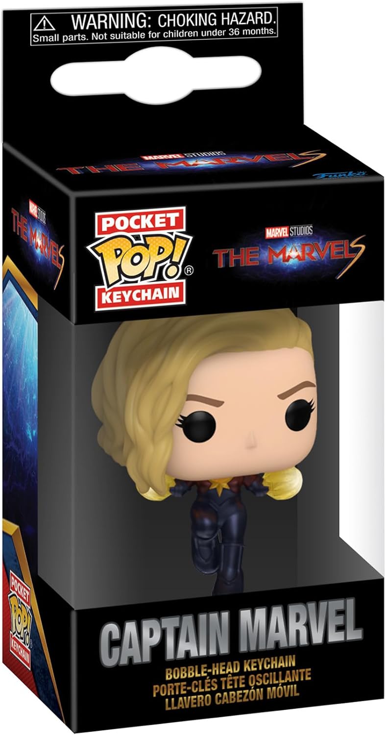 Funko Pop! Keychain Marvel Studios' The Marvels - Captain Marvel Vinyl Keychain (67589)