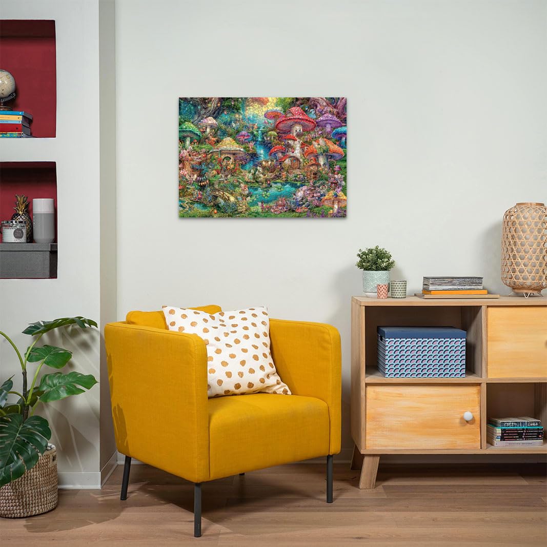 Ravensburger Merry Mushroom Village 1000 Piece Jigsaw Puzzle 2