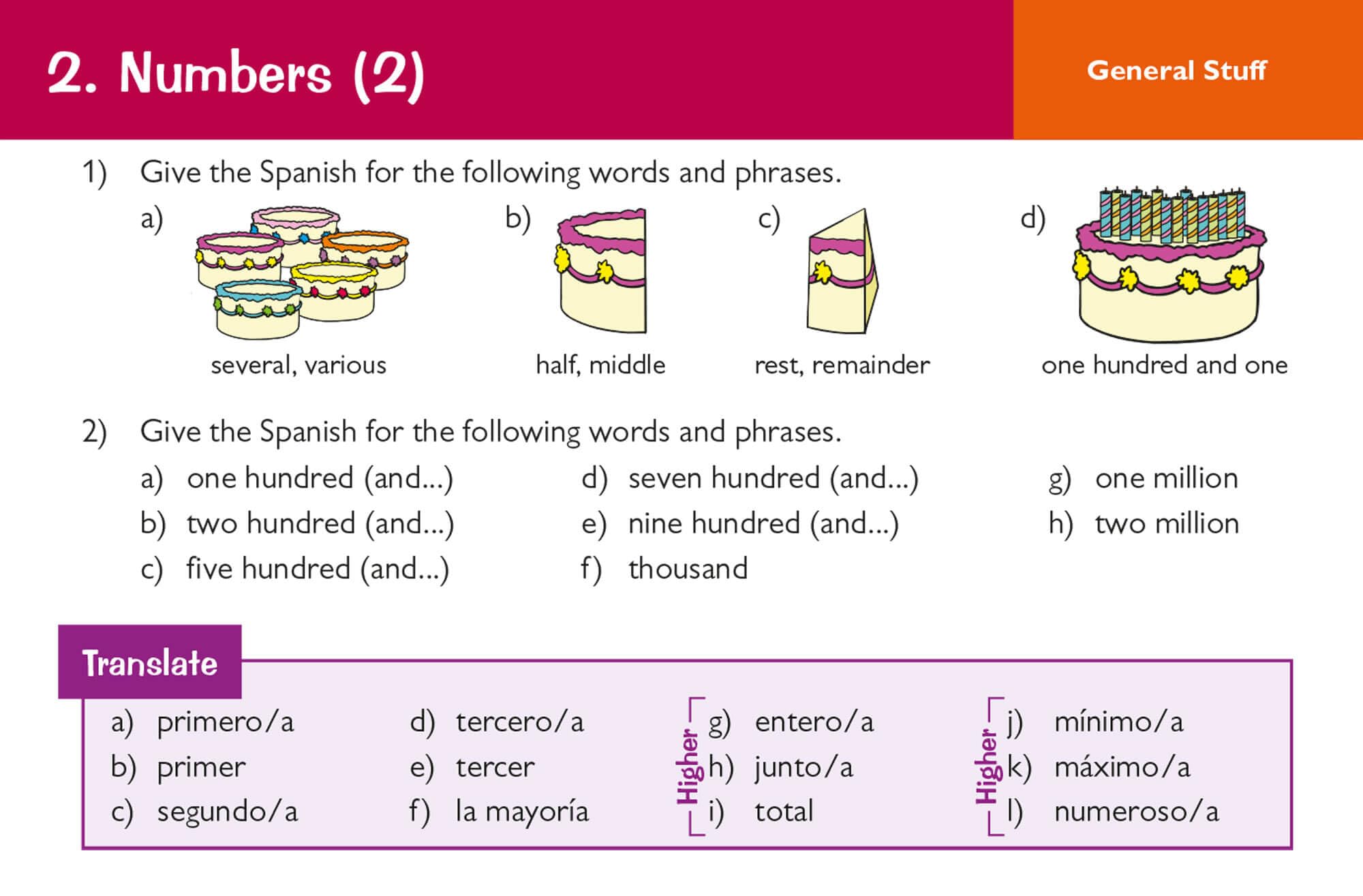CGP New GCSE AQA Spanish: Vocabulary Revision Question Cards for Exams from 2026 4