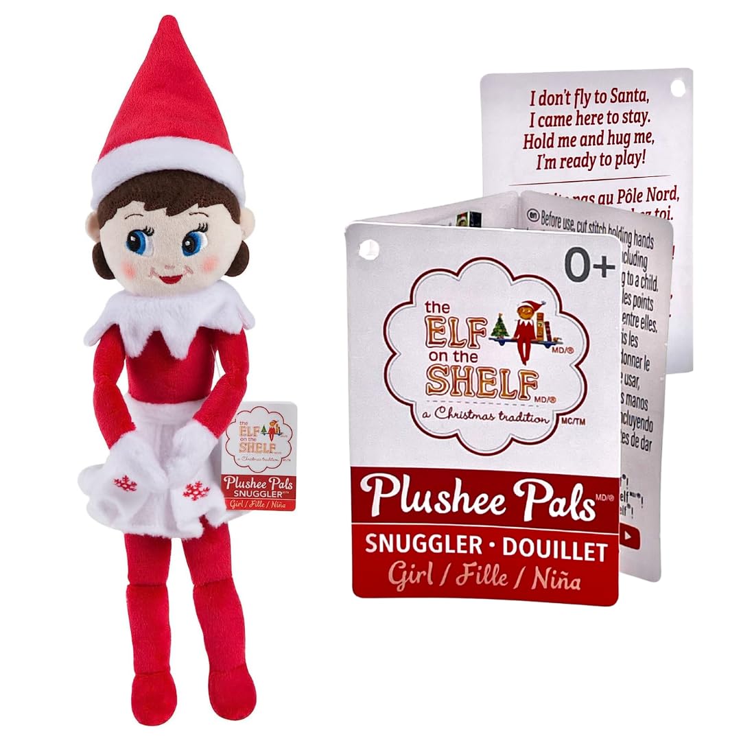 Elf on the Shelf Plushee Pal Snuggler - 12-inch Cuddly Plush Girl Elf