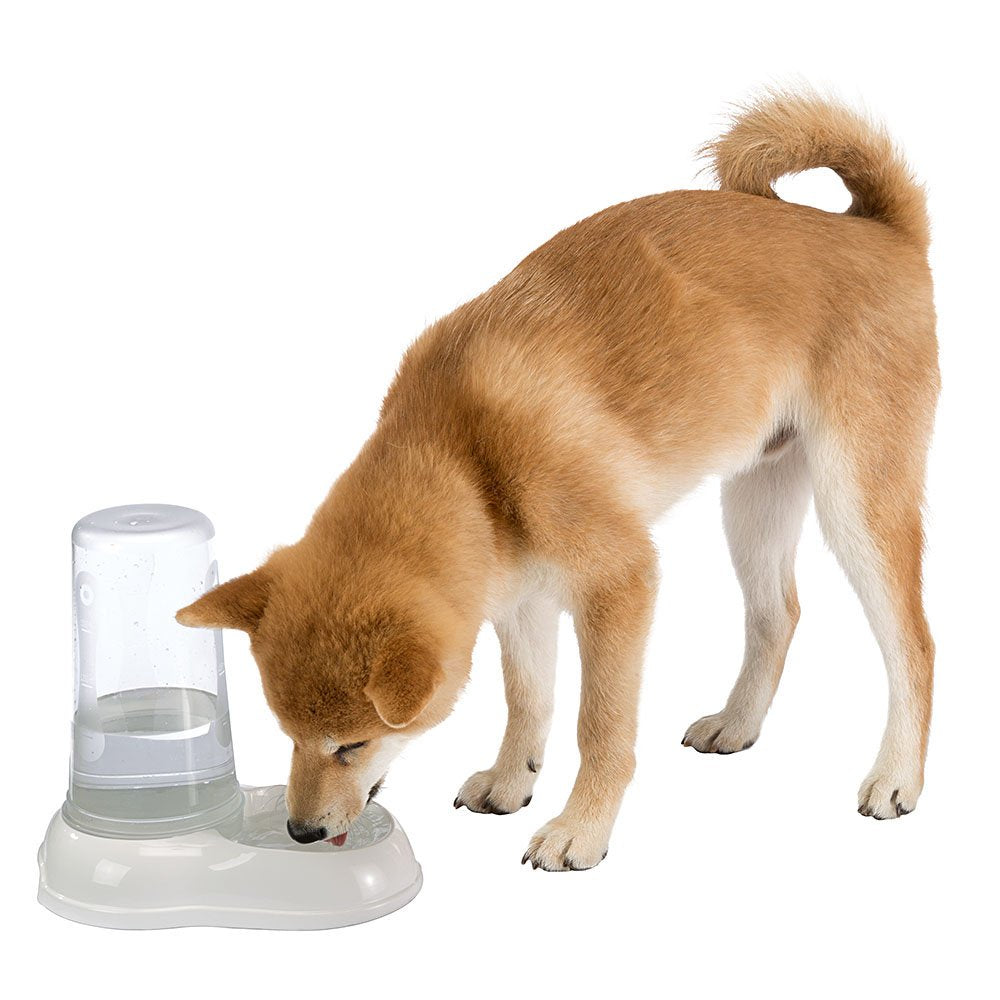Ferplast Azimut 1500 Automatic Pet Feeder - 1.5L Capacity | White Plastic | Non-Slip Base 4