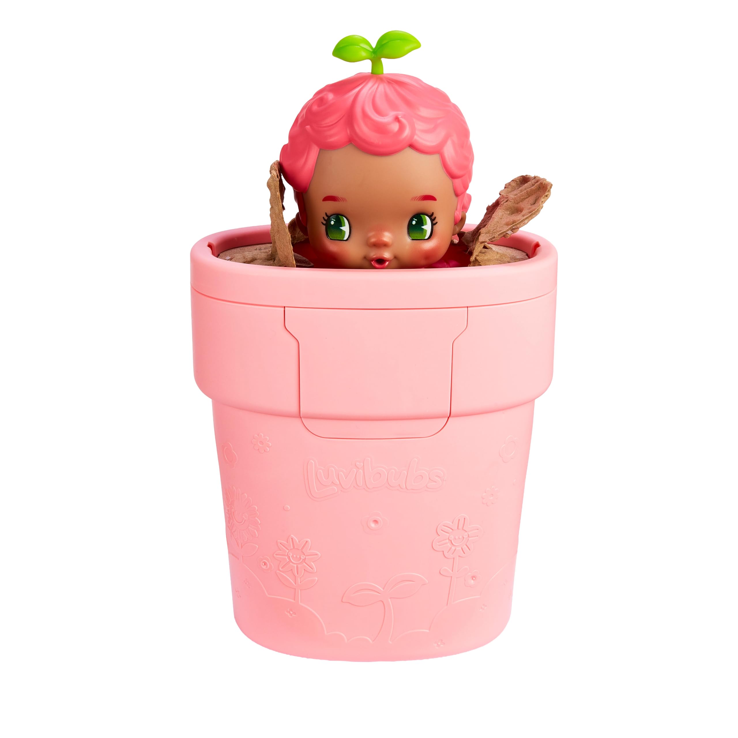 LUVIBUBS Kind Kira Baby Doll - Transforms from Pot to Highchair | Ages 3+ | Includes Seed & Fertilizer 4