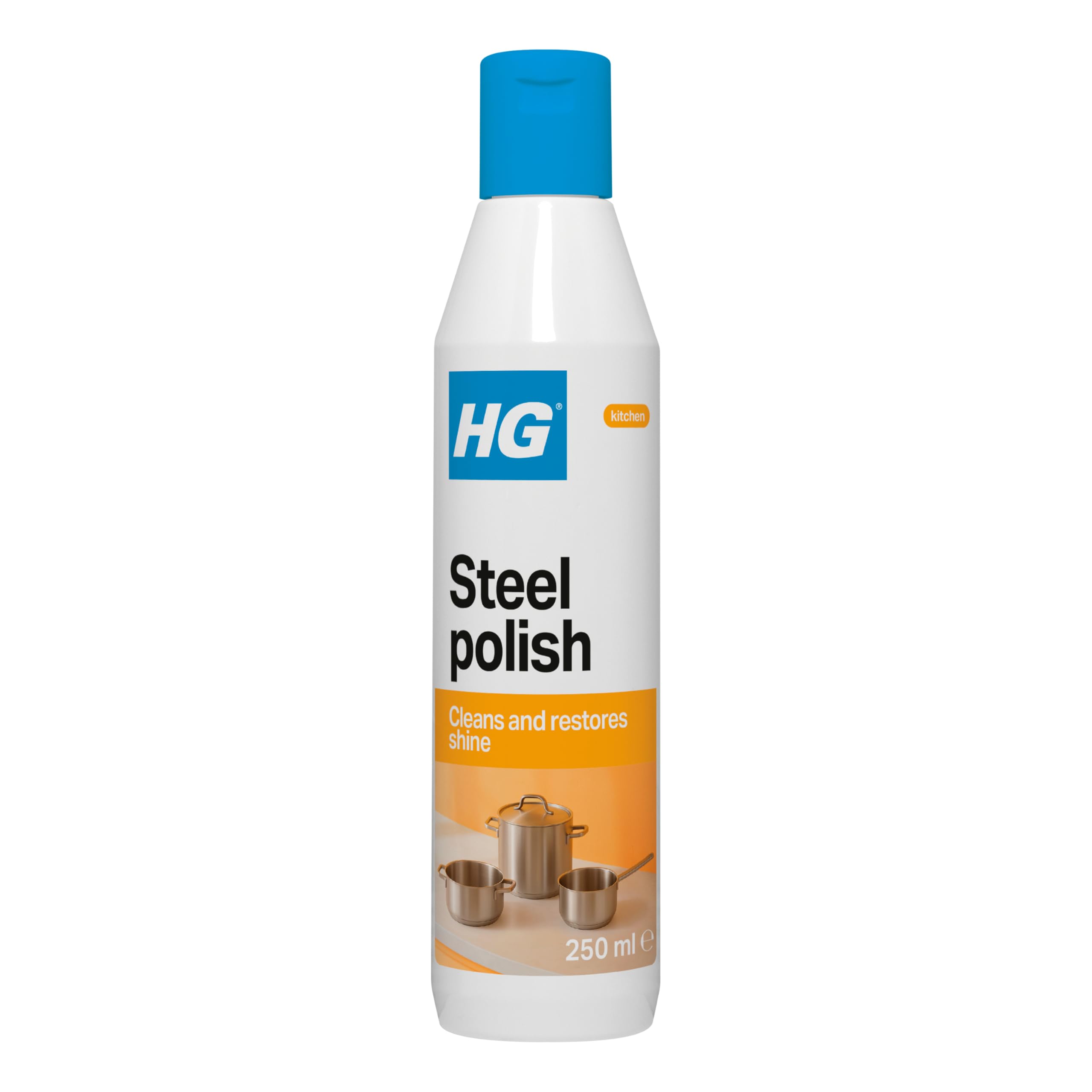 HG Stainless Steel Polish - Cleans, Shines & Protects Metal Surfaces | 250ml Liquid 1