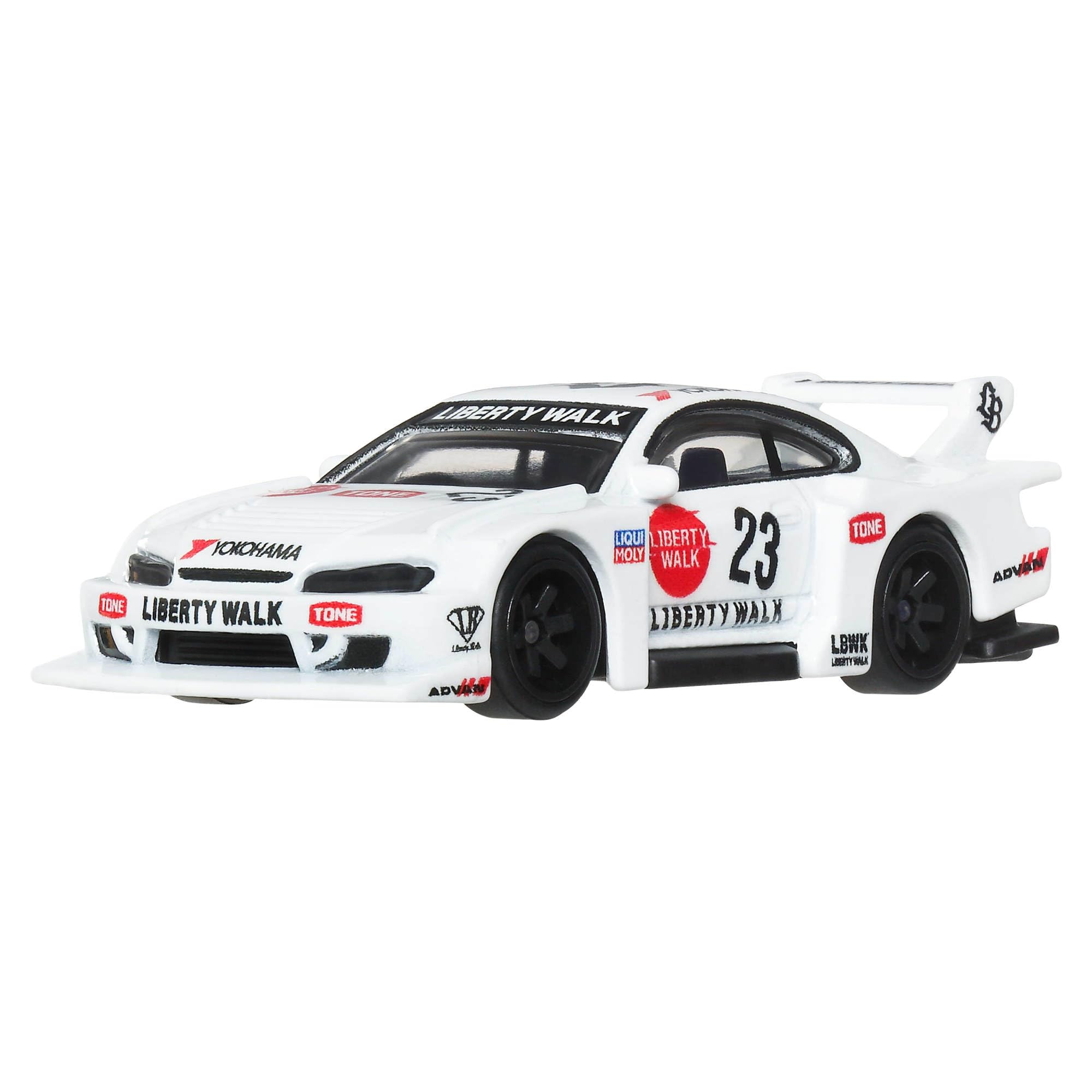 Hot Wheels Premium Car Culture LB-Super Silhouette Nissan Silvia (S15) - 1:64 Scale Die-Cast Car | Metal/Metal Body | Real Riders Tires 2