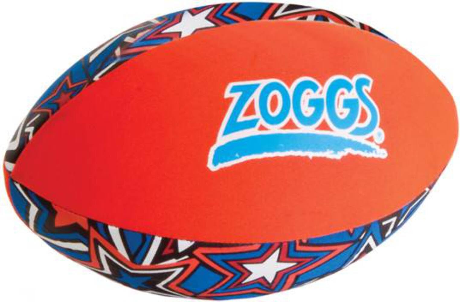 Zoggs Kid's Safe Neoprene Aqua Ball - Orange/Blue Star Print | Floats | Ages 3+