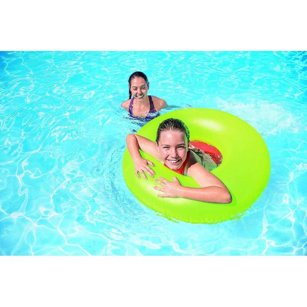 Intex Neon Frost Swim Ring - 91 cm Diameter | Heavy Duty Vinyl | Ages 9+ 3
