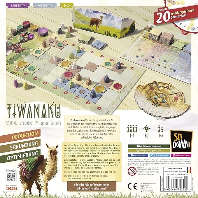 SitDown Tiwanaku Strategy Game - Cooperative, 1-4 Players, Ages 14+ 5