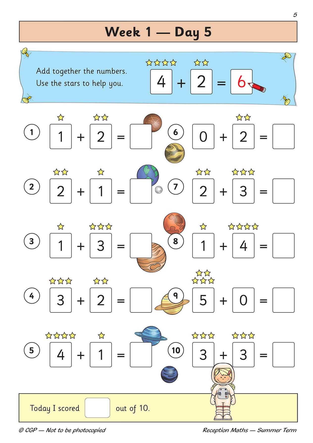 CGP Reception Maths Daily Practice Book - Summer Term | Ages 4-5 | Paperback 6