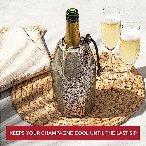 Vacu Vin Rapid Ice Champagne Cooler - Platinum
