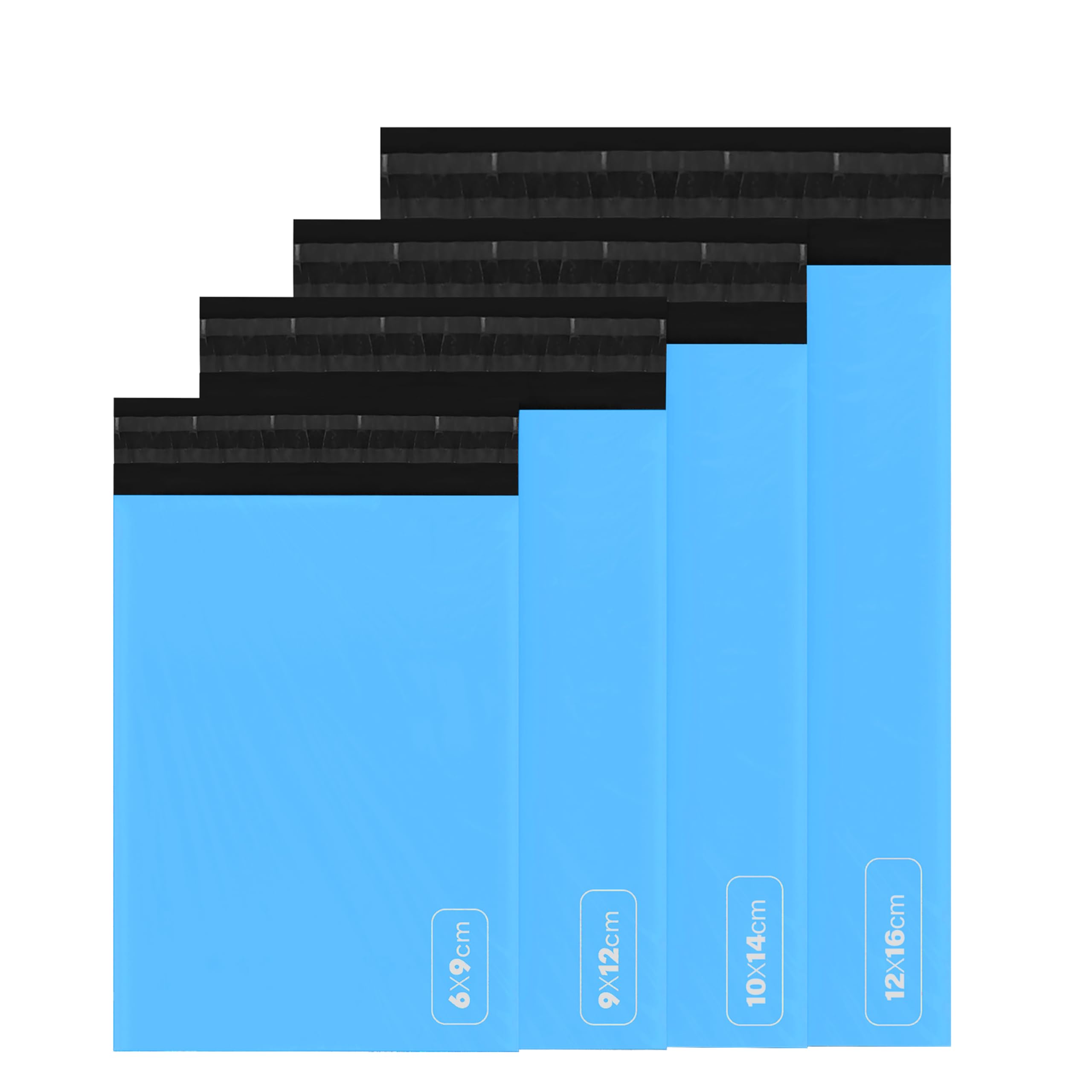 delka Polyethylene Padded Envelope Mailers - 100 Pack Blue Self-Seal | Tear-Resistant