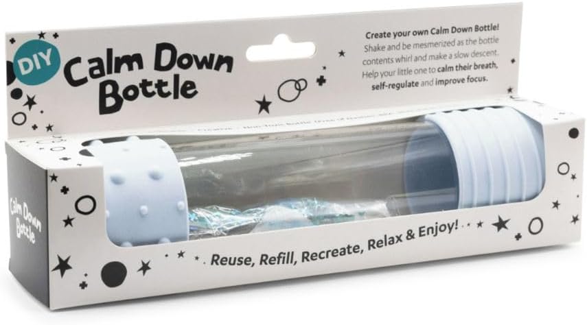 Jellystone Designs Calm Down Bottle - Snow Sensory Toy for Kids 3+