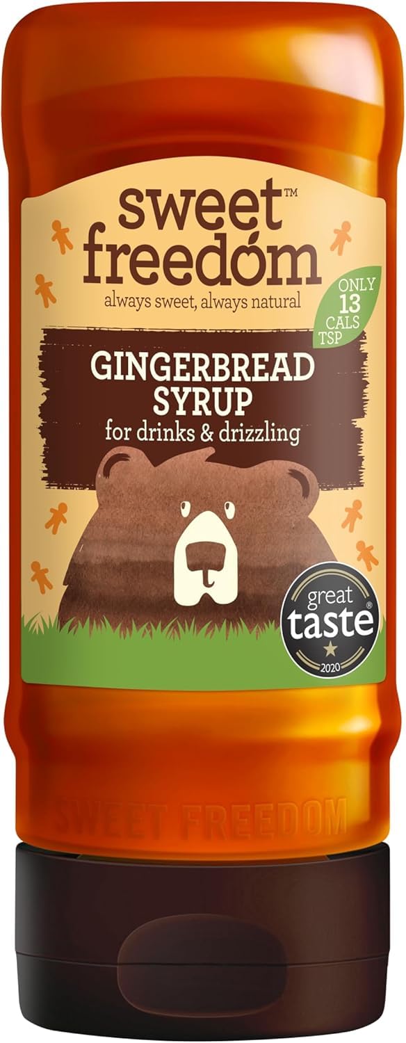 Sweet Freedom Gingerbread Syrup - Fruit Sweetened, Vegan Drizzle | 350g Bottle 1