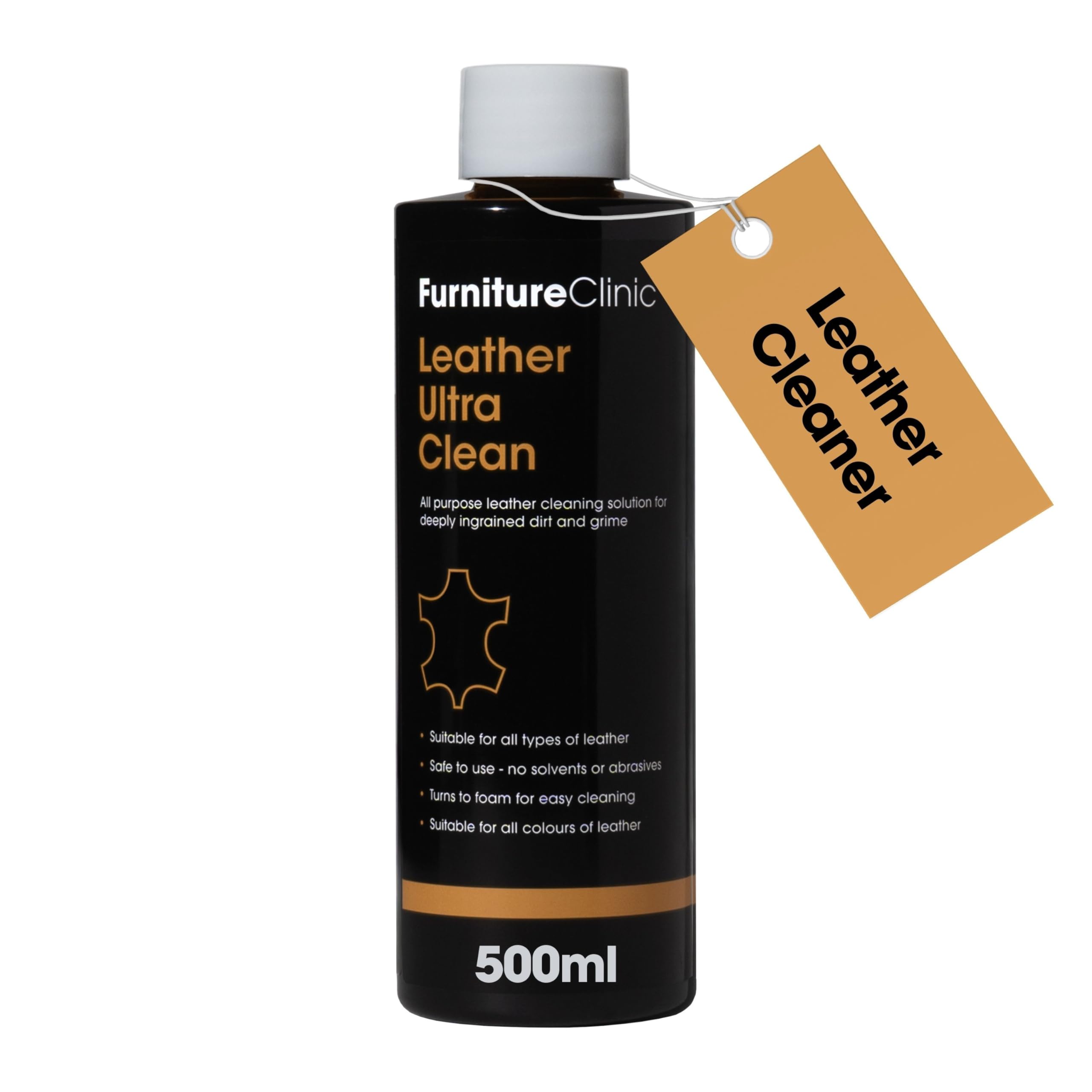 Furniture Clinic Leather Ultra Clean - All-Purpose Leather Cleaner | 500ml Liquid 1