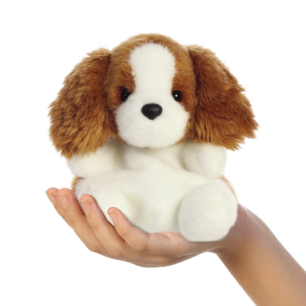 AURORA Palm Pals Lady Spaniel Dog Stuffed Toy | 5In Medium Size | Brown & White | Eco-Friendly 5