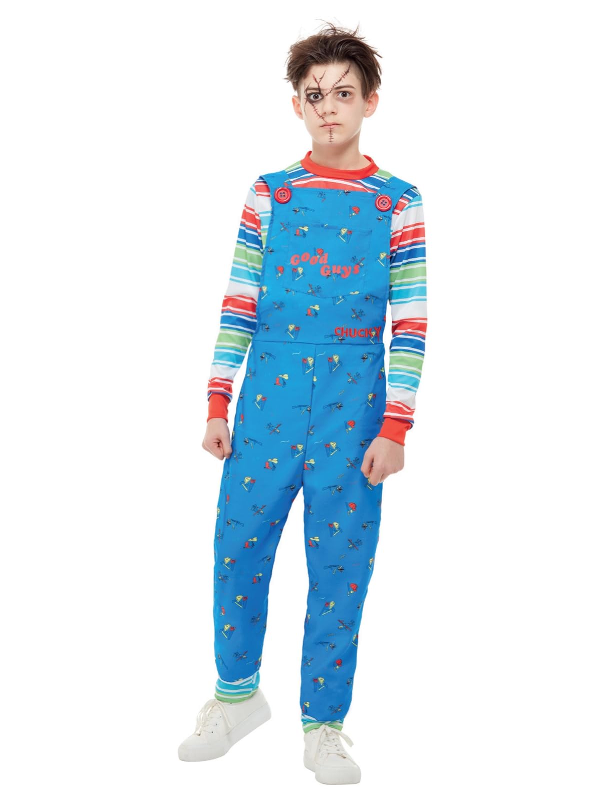 Smiffys Chucky Costume - Kids Unisex Halloween Fancy Dress 12