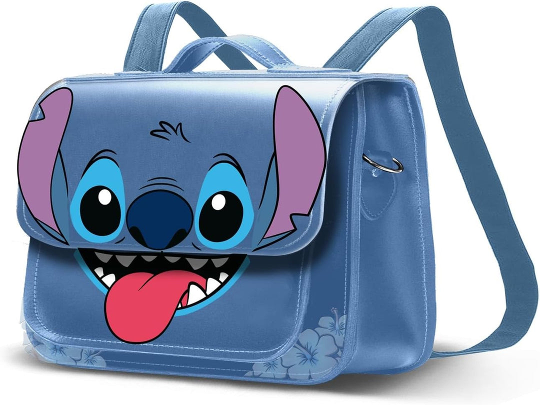 Disney Lilo and Stitch Tongue Satchel Shoulder Bag-Backpack (07403)