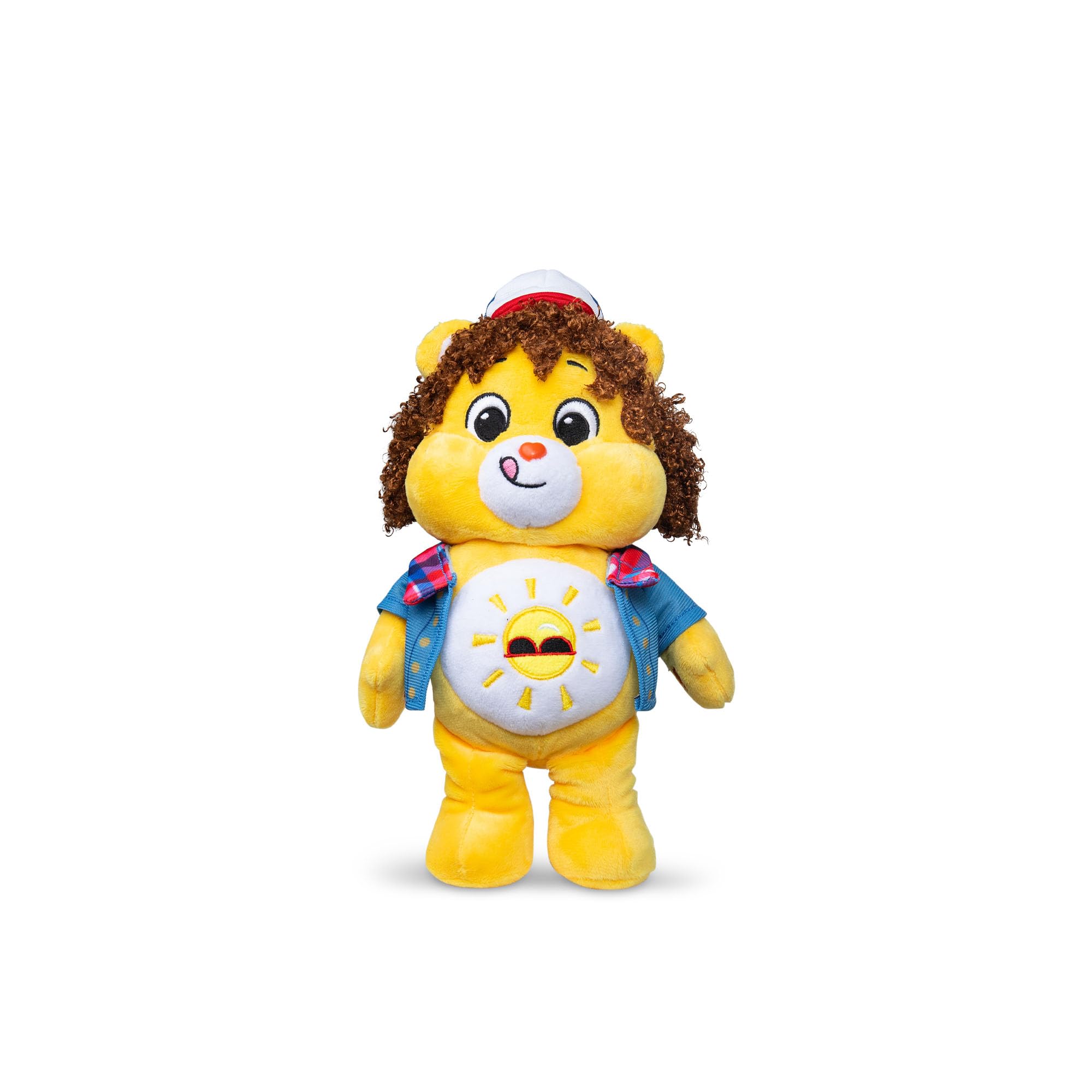Care Bears Funshine Bear as Dustin Plush Toy - 22 cm Crossover Edition 3