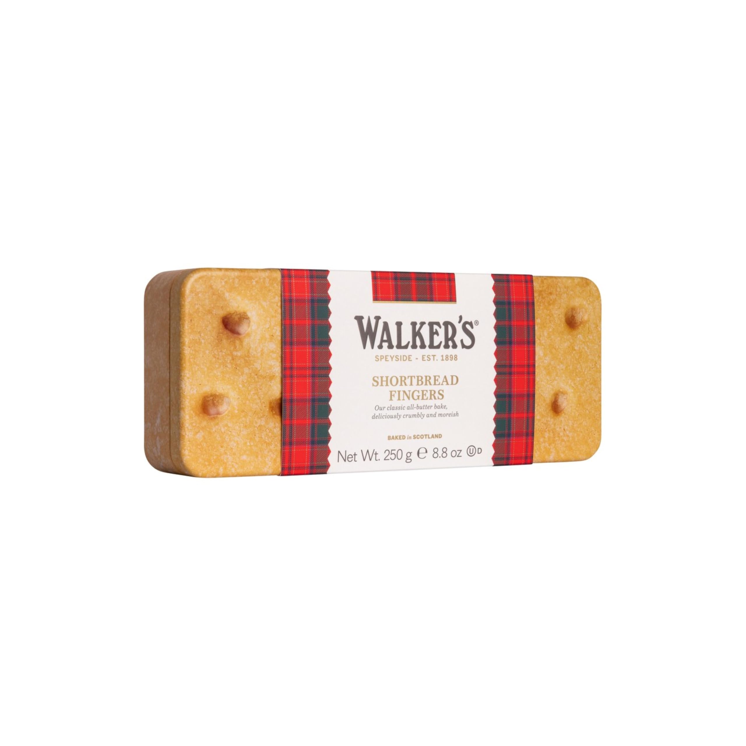 Walker's Shortbread Finger Tin - Traditional Pure Butter Scottish Cookies, 250g
