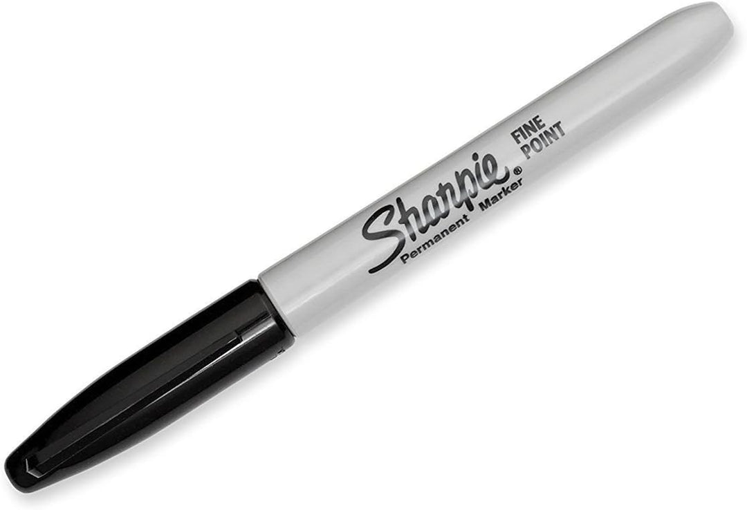 Sharpie Permanent Markers - Fine Point Black (12 Count)