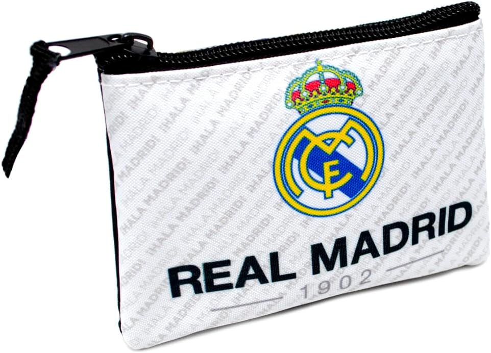 Real Madrid HALA Madrid 1902 White Crest Wallet Purse (MD-521-RM)