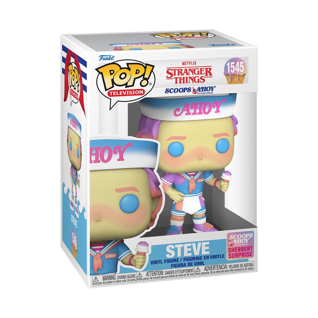 Funko Pop! TV: Stranger Things - Steve Harrington Vinyl Figure (Scoops Ahoy) 9