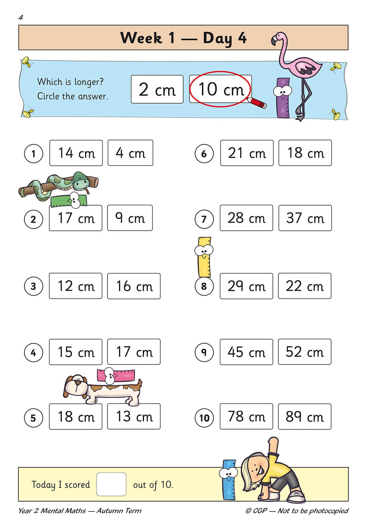 CGP Books KS1 Mental Maths Daily Practice Book - Year 2 Autumn Term | Ages 6-7 | Paperback 5