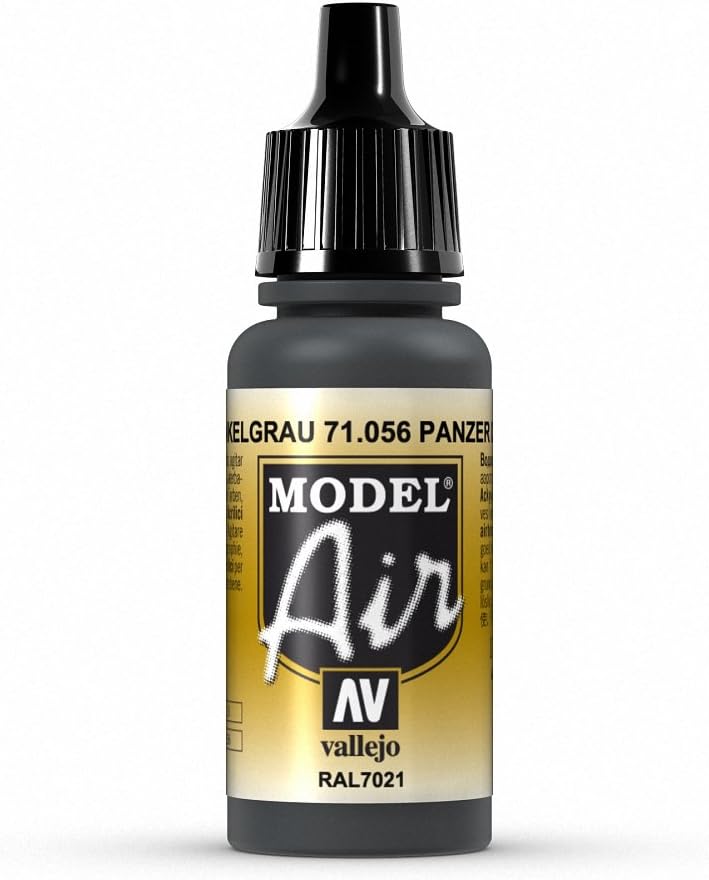 Acrylicos Vallejo Model Air Panzer Dark Grey Acrylic Paint (17ml)