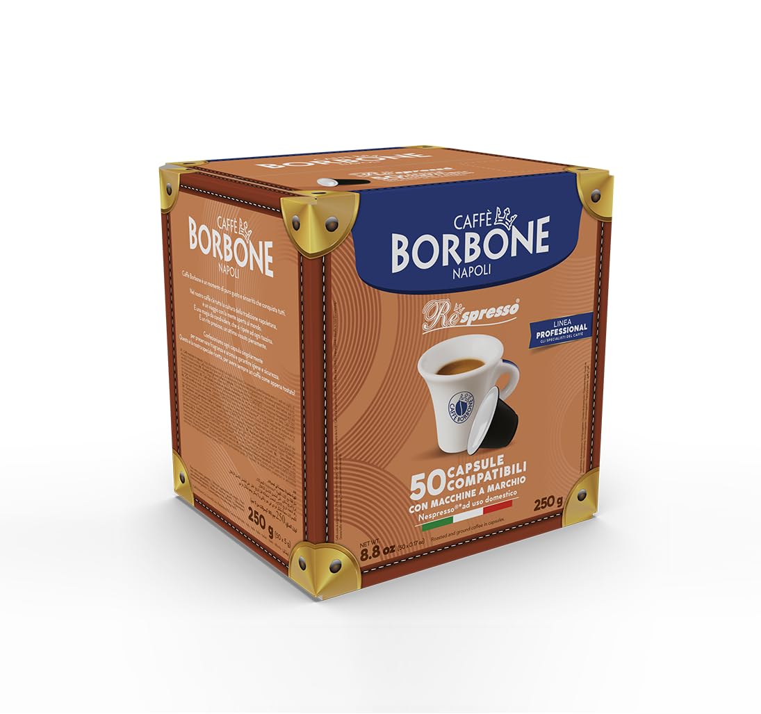 CAFFÈ BORBONE Respresso Gold Blend Coffee Capsules - 50 Count | Nespresso Compatible | Intensity 7.5 2