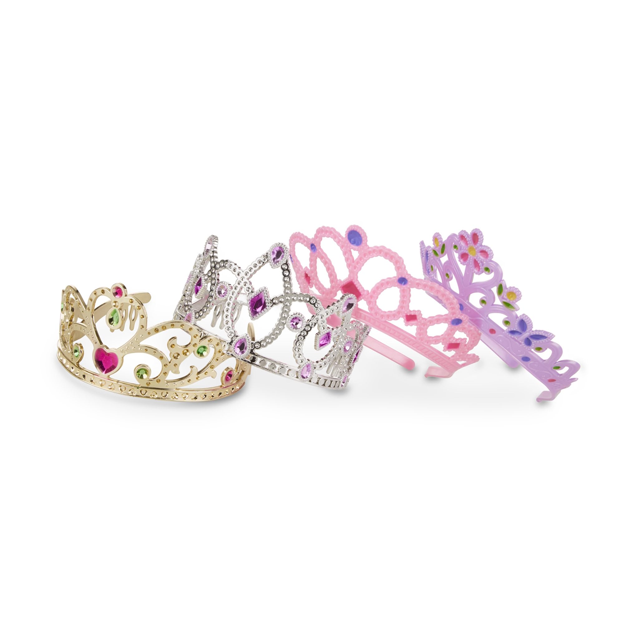 Melissa & Doug Dress-Up Tiaras Role Play Collection - 4-Pack Pretend Play Set for Kids 3-6 10