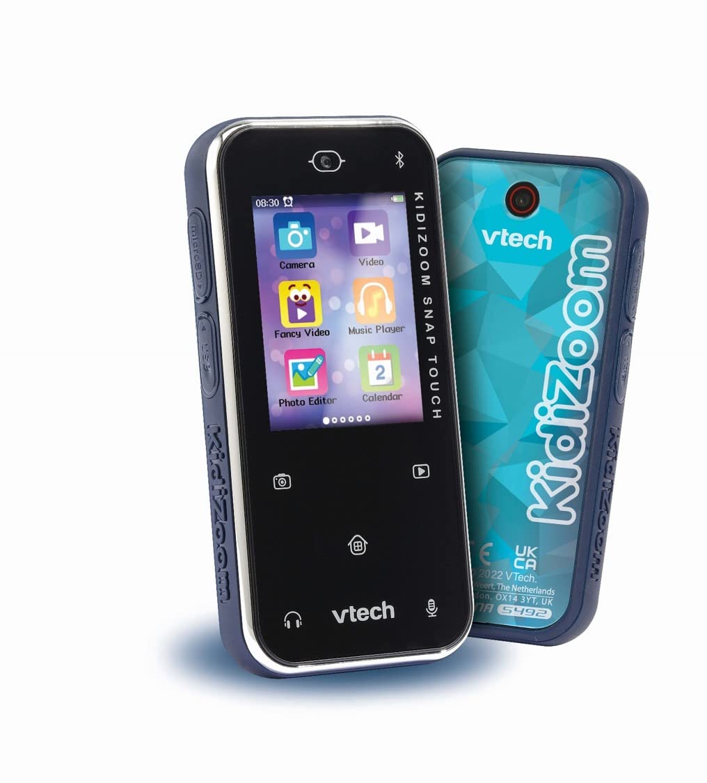 VTech KidiZoom Snap Touch - Pocket-Sized Touchscreen Camera Toy with Dual 5MP Cameras & Games for Kids 6-10 Years