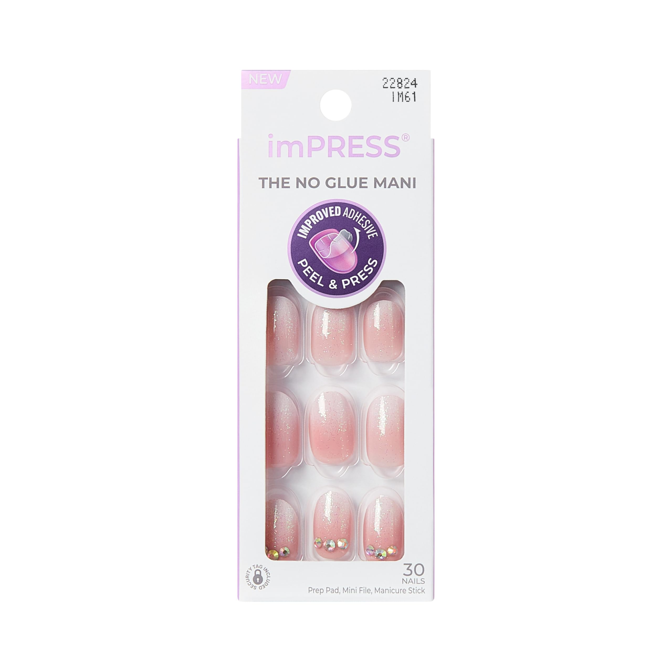 imPRESS Press-On Nails - Even Better Pink Oval Short | No Glue Mani | 30 Count 1
