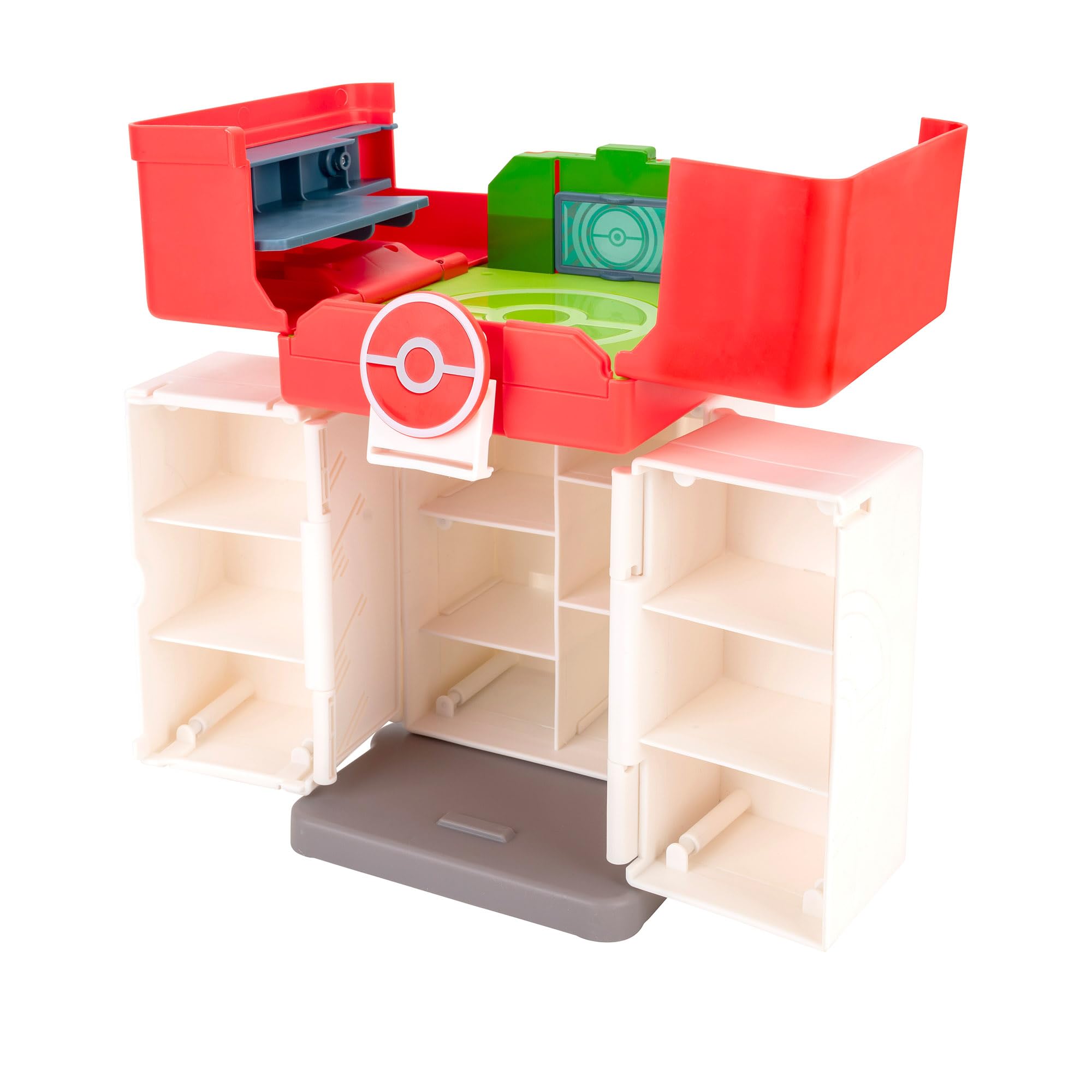 Pokémon Play ‘N’ Display Case - Multi-Level Storage with Rooftop Arena & 2 Battle Figures 13