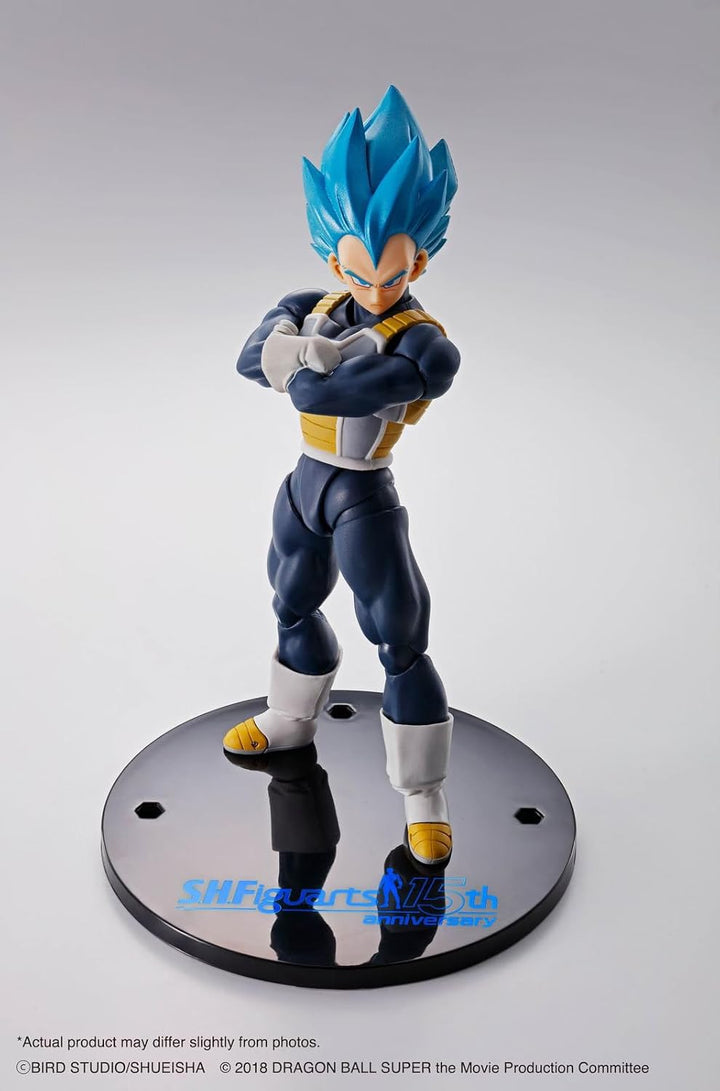 BANDAI S.H. Figuarts Dragon Ball Super - Vegeta Super Saiyan God Super Saiyan Articulated Figure (フィギュアーツ)