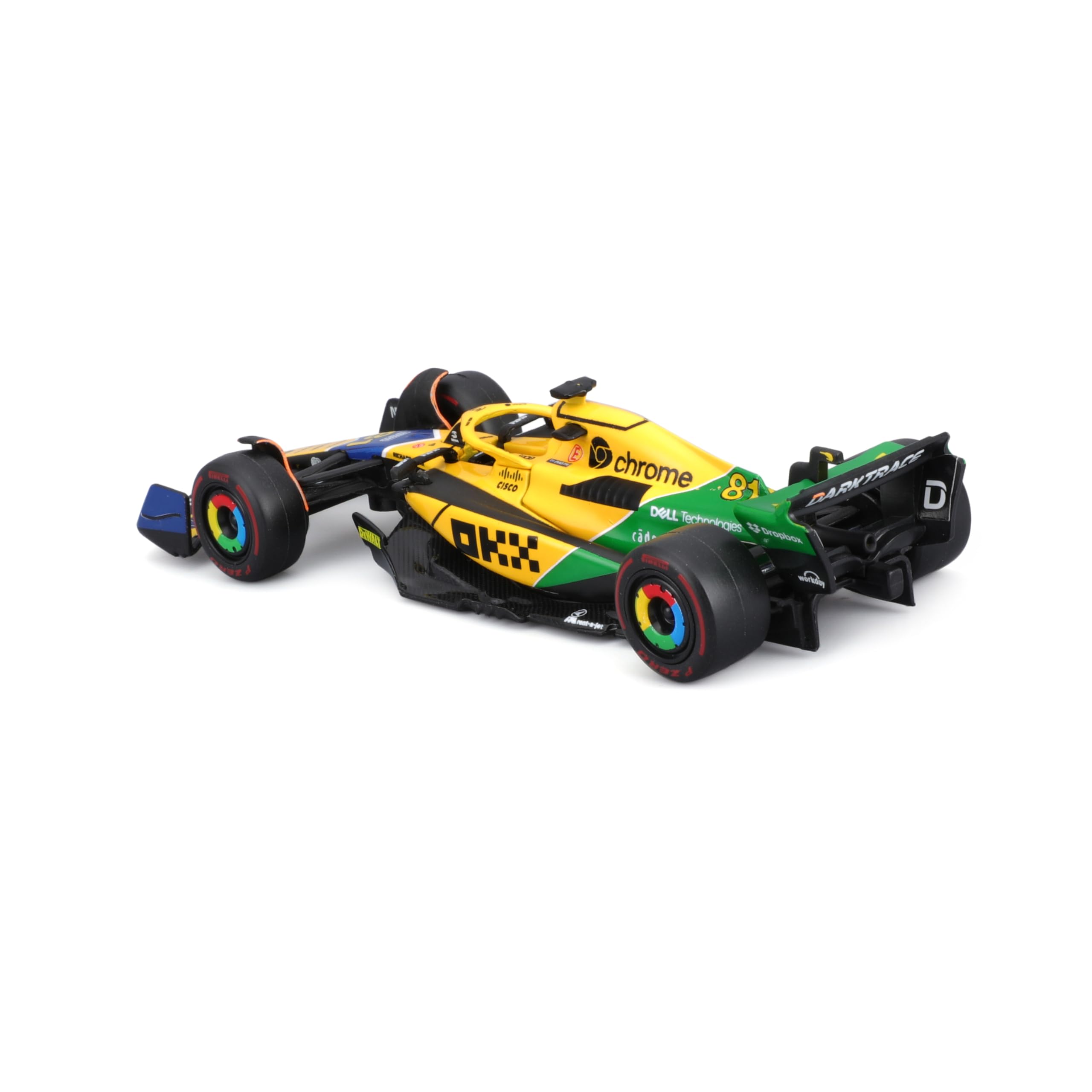 Bburago McLaren MCL38 F1 2024 Piastri Senna Livery Diecast Model Car 1:43 Scale
