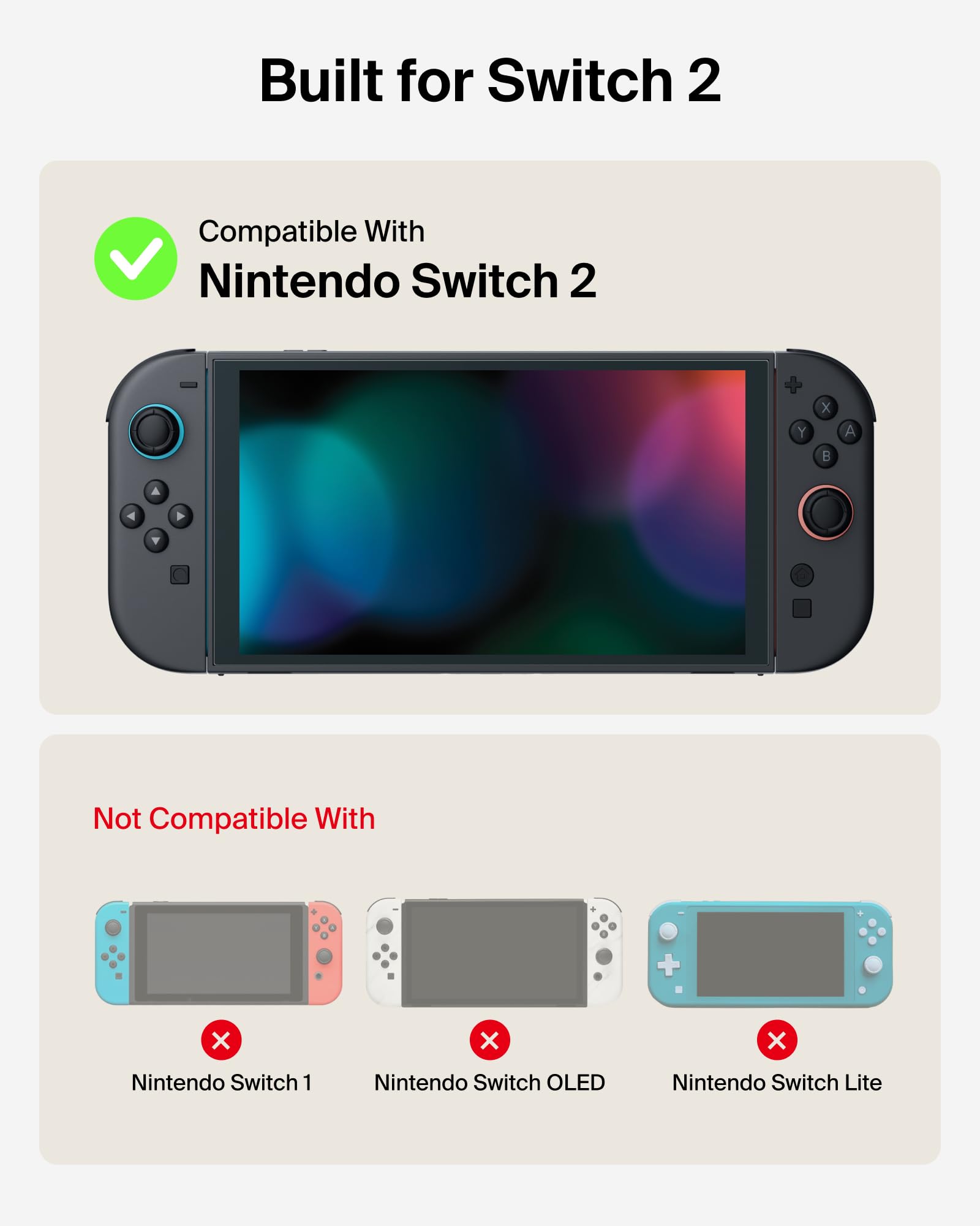 Belkin Gaming Nintendo Switch 2 Case with AirTag Holder, Hard Shell Travel 2