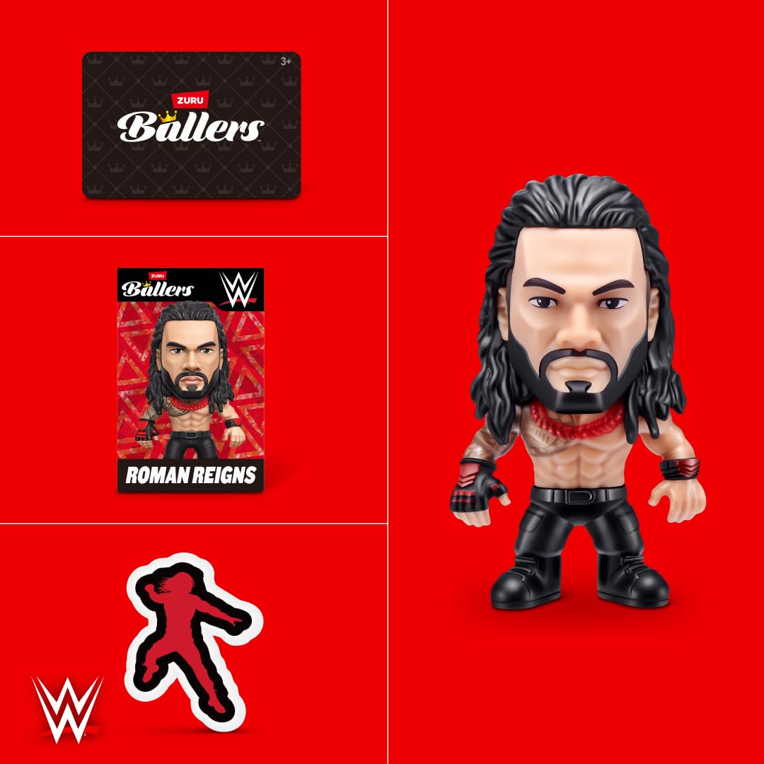 ZURU BALLERS WWE Series 1 Action Figure Playset - 2 Pack | Collectible Wrestlers | Ages 3+ 9