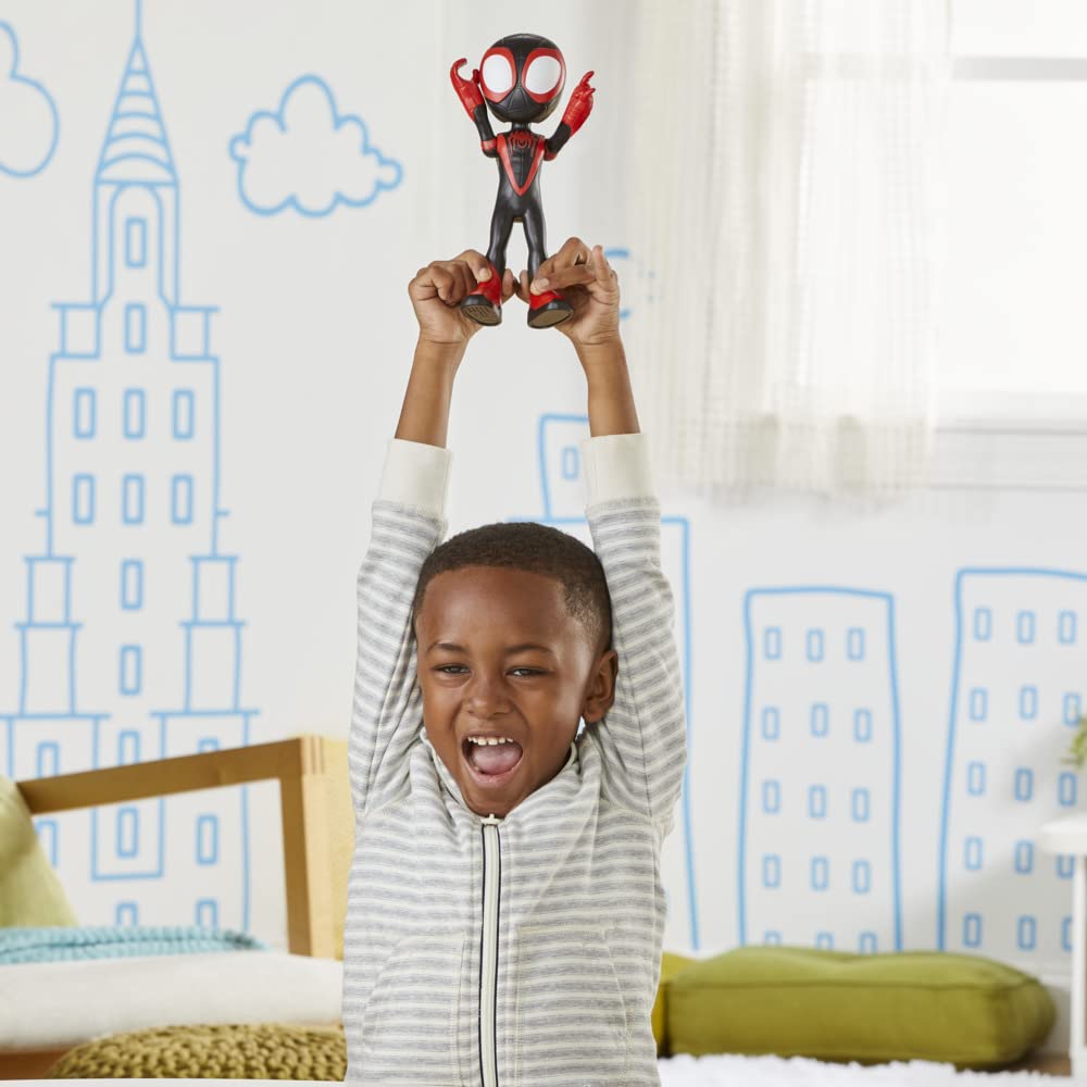 Hasbro Marvel Spidey and His Amazing Friends Supersized Miles Morales: Spider-Man Action Figure - 22.5 cm, Ages 3+ 15