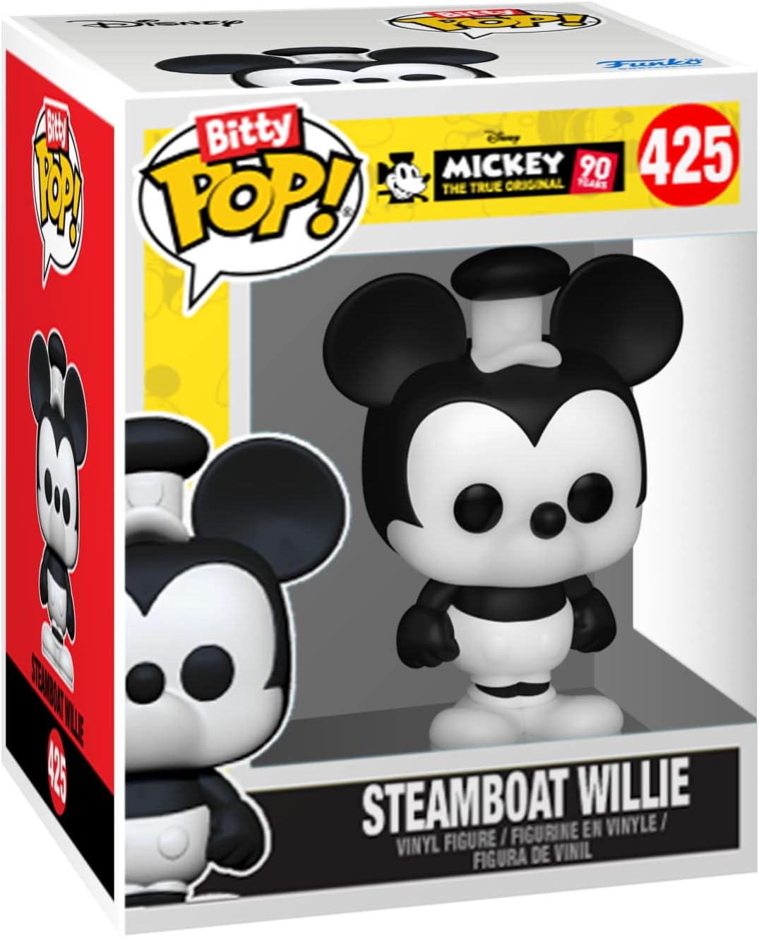 Funko Bitty POP! Disney - Mickey Mouse, Minnie Mouse (Pink Dress), Pluto & Mystery Figure Vinyl Set 18