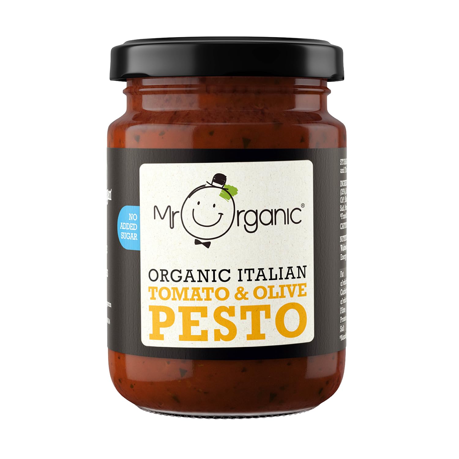 Mr Organic Tomato & Olive Pesto - Organic, No Added Sugar | 130g Jar