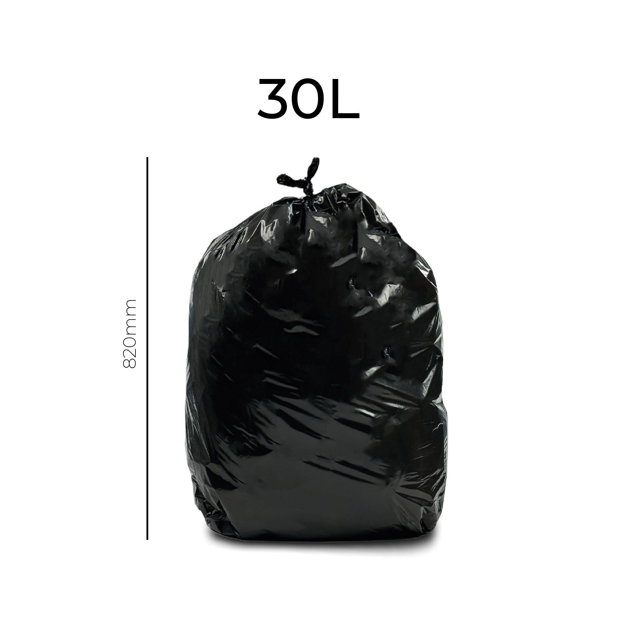 Addis 518023 Kitchen Waste Bin Liners - 30L Capacity | Pack of 20 | HDPE Plastic 3