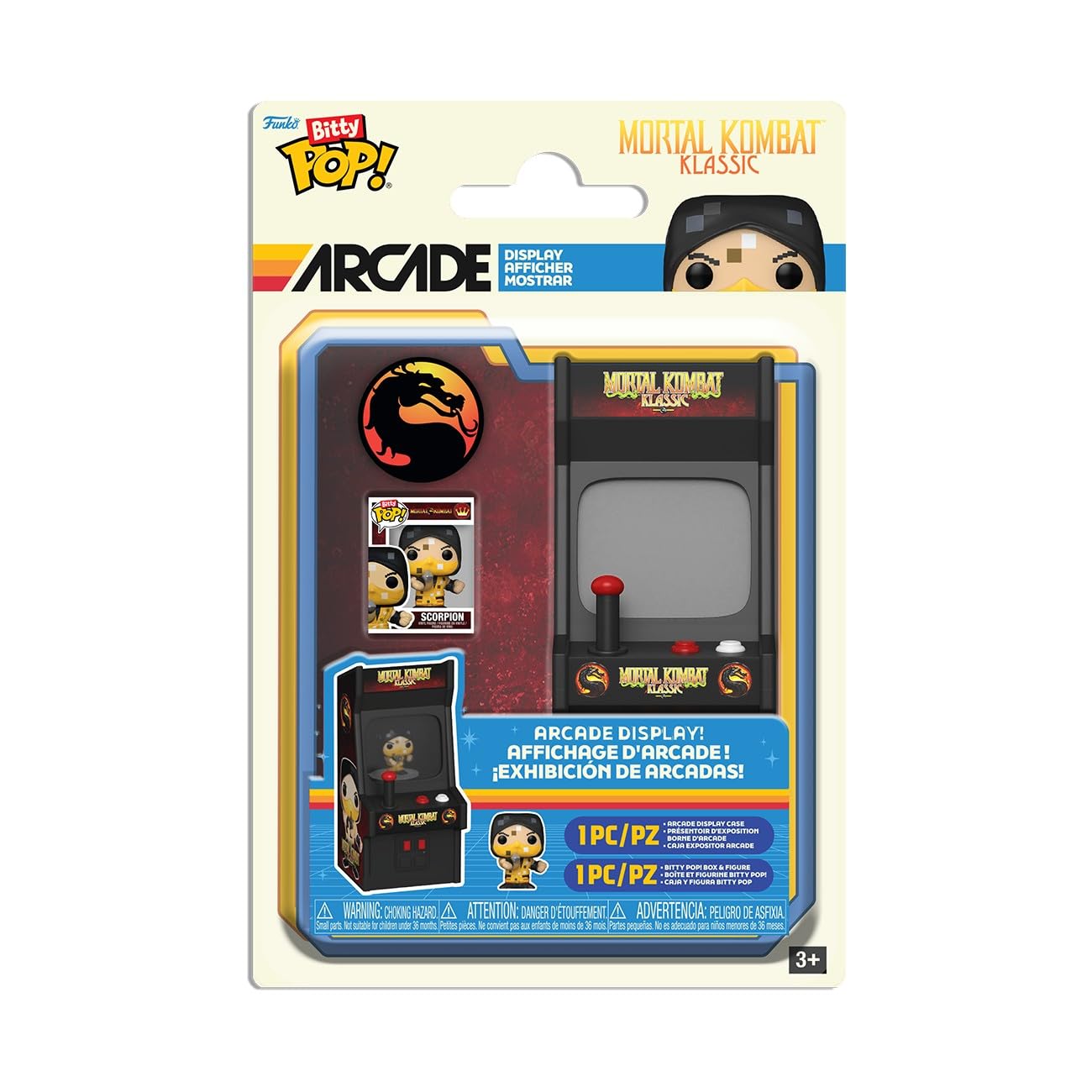 Funko Bitty Arcade - Mortal Kombat | Retro Style | Multicolor Vinyl Figure 1