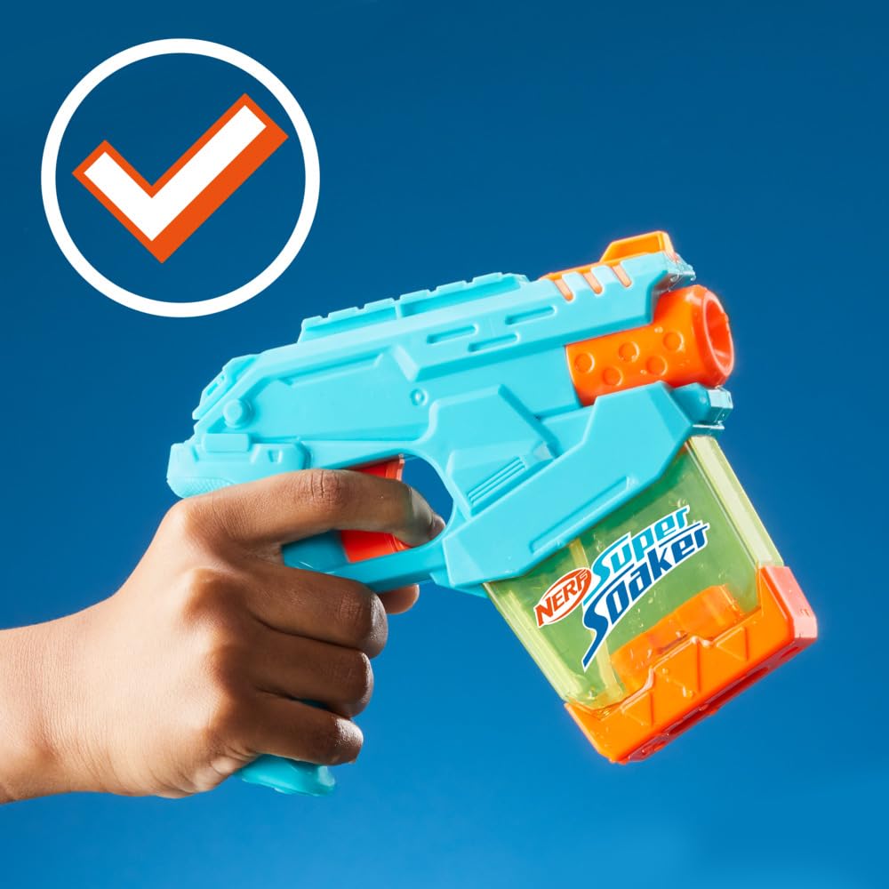 Super Soaker Mini Dunk-Fill Water Blaster | Quick Reload | 100ml Tank | Ages 6+ 6