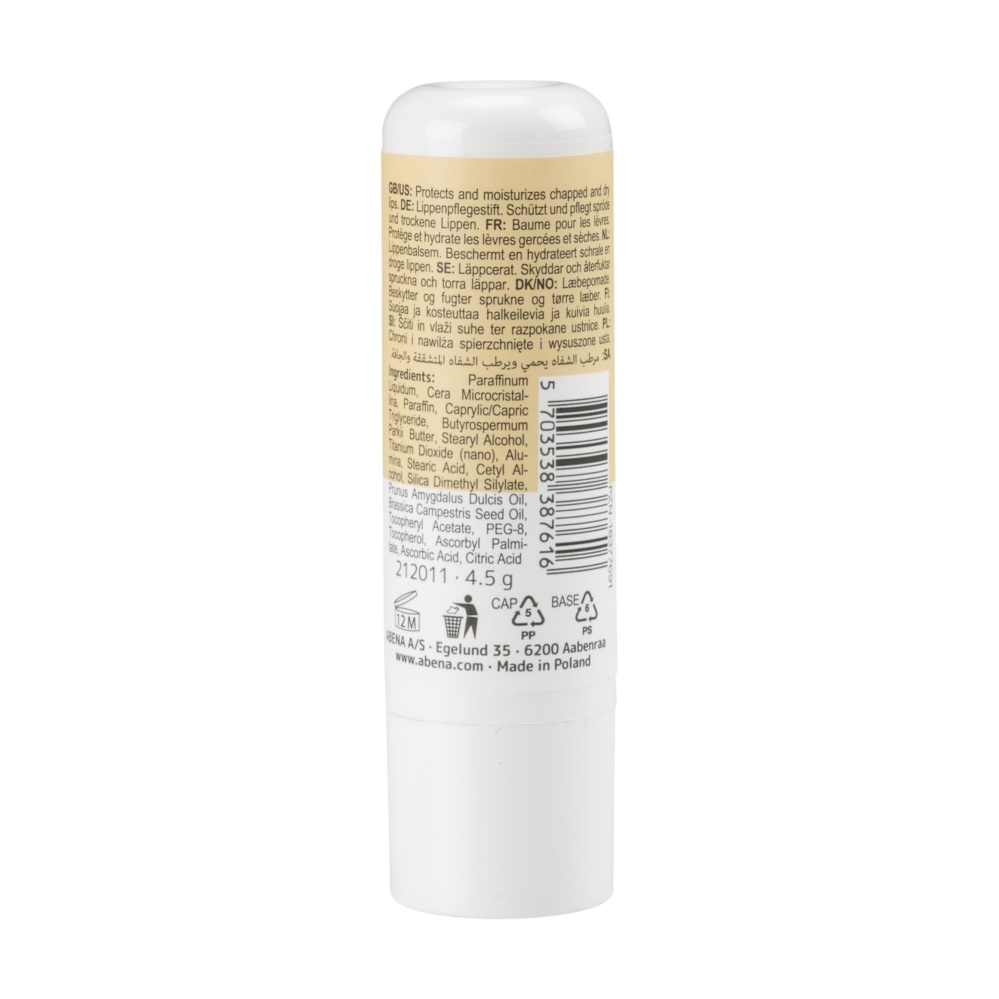 ABENA Chapstick Lip Balm - Fragrance-Free Moisturiser for Dry, Cracked, Sensitive Lips | 4g 2