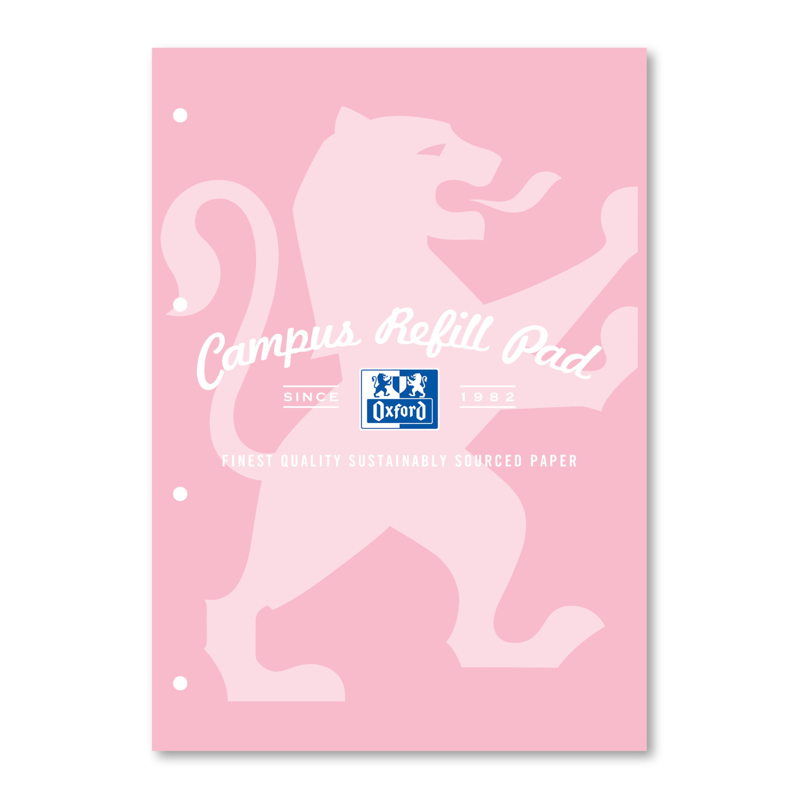 Oxford Campus A4 Refill Pad - 140 Pages Lined Optik Paper | 4-Hole Punched