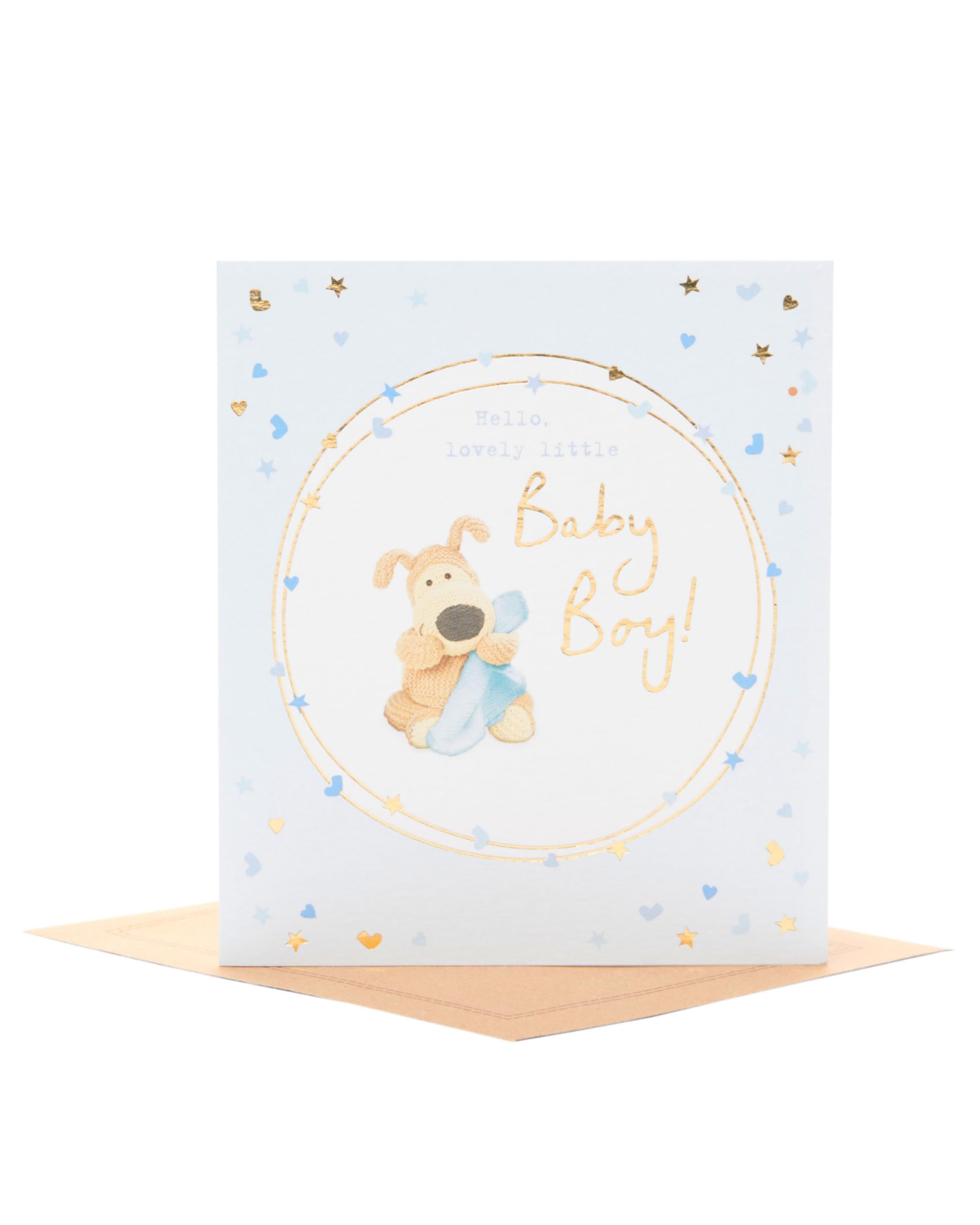 Boofle Baby Boy Congratulations Card | FSC Certified | 143 x 165 mm