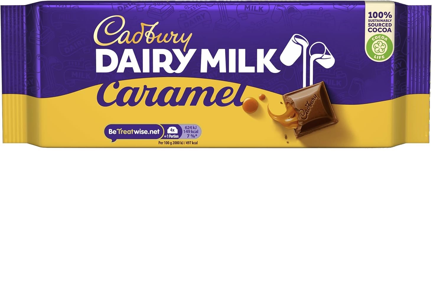 Cadbury Dairy Milk Caramel Chocolate Bar, 180g