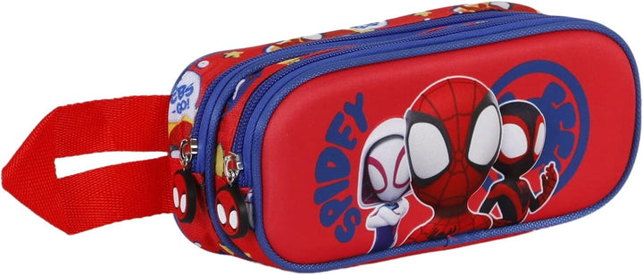 KARACTERMANIA Spiderman 3D Double Compartment Pencil Case (04708)