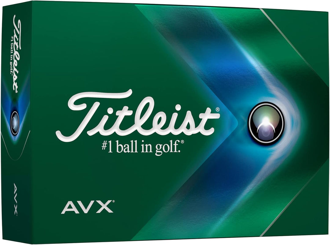 Titleist AVX Golf Balls, White - 12 Pack | Low Flight, Soft Feel, Longer Distance, Enhanced Control