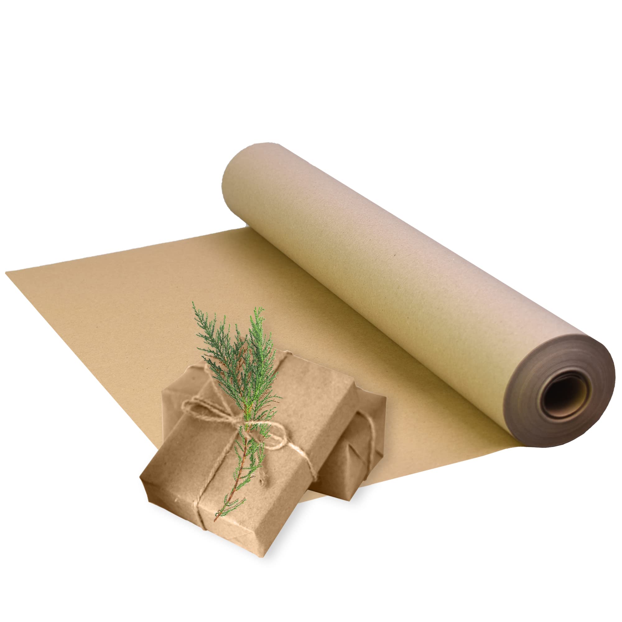Triplast Brown ECO Kraft Paper Roll - 500mm x 50m | 90 gsm | Recycled Material